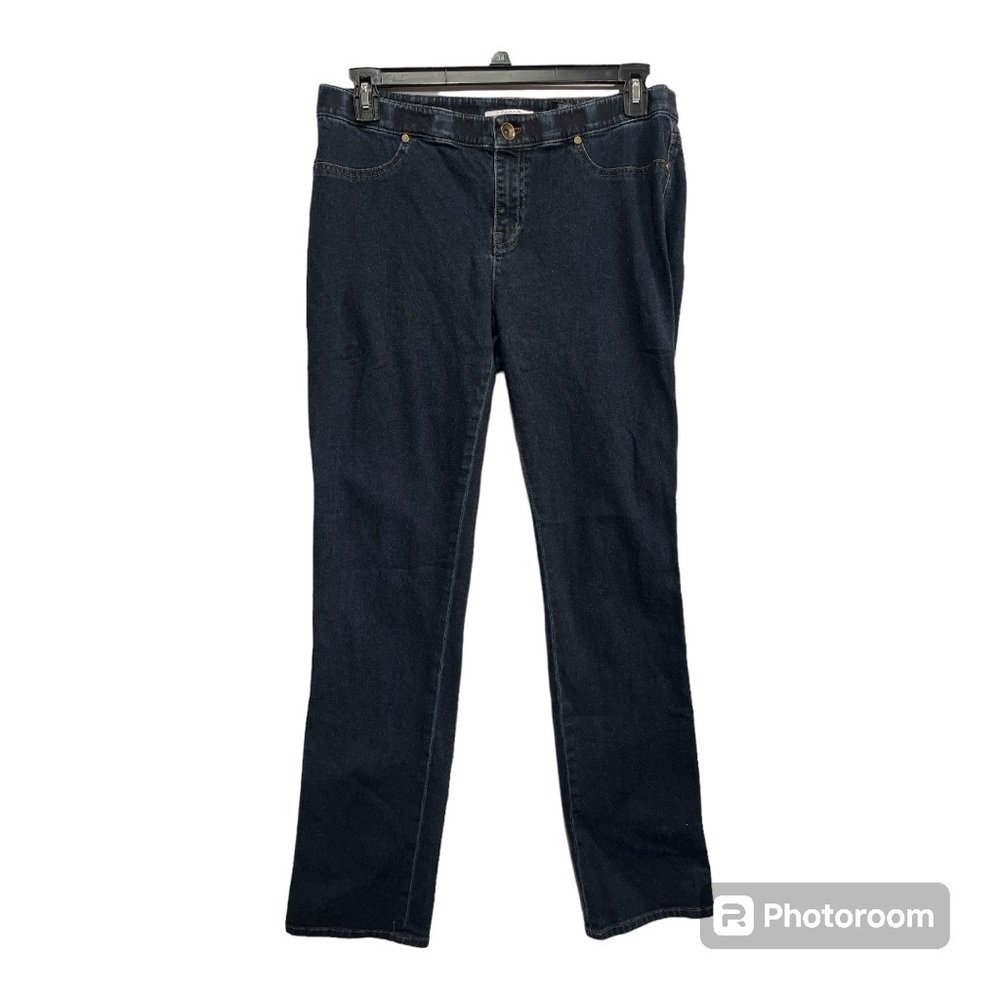Tahari dark blue jeans size 10